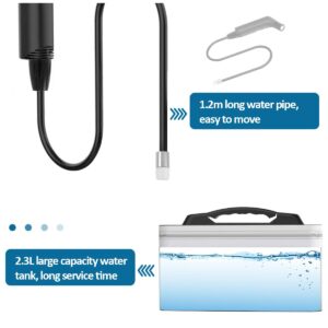 Portable Electric Rechargeable Travel Bidet, Handheld Soft Pressure Sprayer for Bathroom, rv Car and Outdoor Camping, Mini Body Washing Cleaner with 2.3L Water Tank and USB Cable