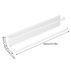 Magnetic Towel Holder,Space Saving Wall Mounted Towel Rack No-Drilling Double Bath Towel Bar for Bathroom Kitchen(White)