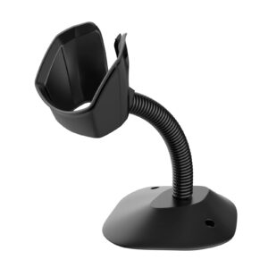 symcode universal barcode scanner stand hands free barcode scanning barcode scanner cradle holder base angle and height adjustable head for supermarket retail store school library logistic warehouse