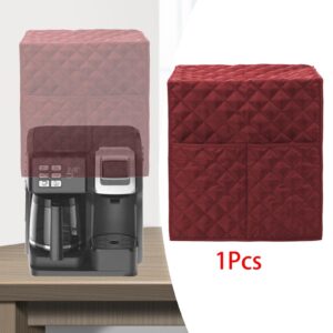 ＫＬＫＣＭＳ Coffee Machine Cover, Espresso Machine Quilted Protective Cover, Kitchen Appliance Covers, , red