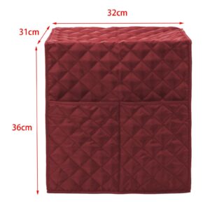 ＫＬＫＣＭＳ Coffee Machine Cover, Espresso Machine Quilted Protective Cover, Kitchen Appliance Covers, , red