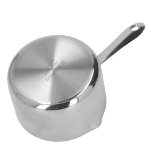 Small Milk Pan Stainless Steel Hot Milk Pot Mini Sauce Pot Butter Melting Pot Chocolate Sugar Cheese Butter Melting Pot for Melting Coffee Tea Soup Warming Boiling Milk Sauce Pasta