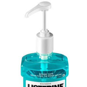 pump dispenser, made to fit listerine 1.5 or 1 liter bottles [package includes 1 pump]