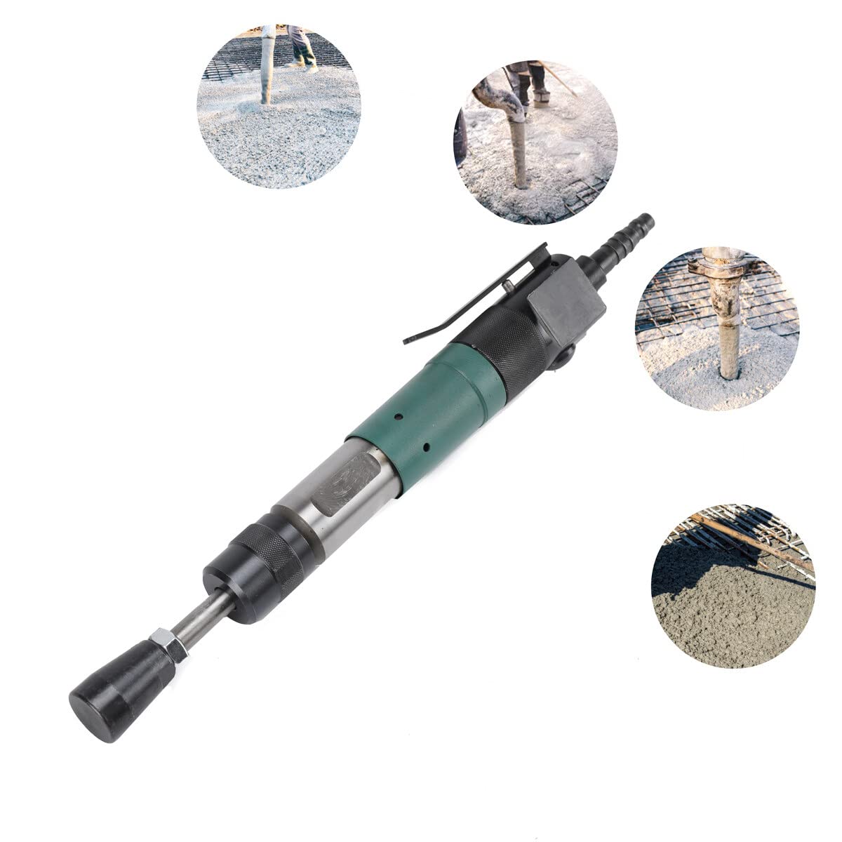 Pneumatic Tamper ECUTEE Pneumatic Rammer D3 Earth Sand Rammer Machine Tamper Air Hammer Sander Handheld Pneumatic Tamping