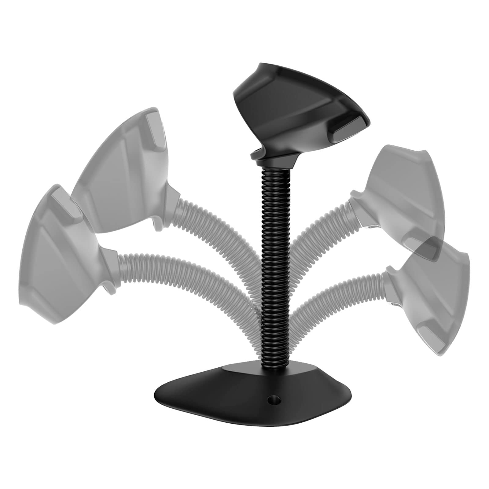 Symcode Universal Barcode Scanner Stand Hands Free Barcode Scanning Barcode Scanner Cradle Holder Base Angle and Height Adjustable Head for Supermarket Retail Store School Library Logistic Warehouse