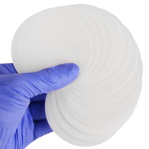 FunChem Quantitative Filter Paper Circles, 74 mm Diameter Cellulose Lab Filter Paper, 20 Micron, Medium Filtration Speed, Pack of 100