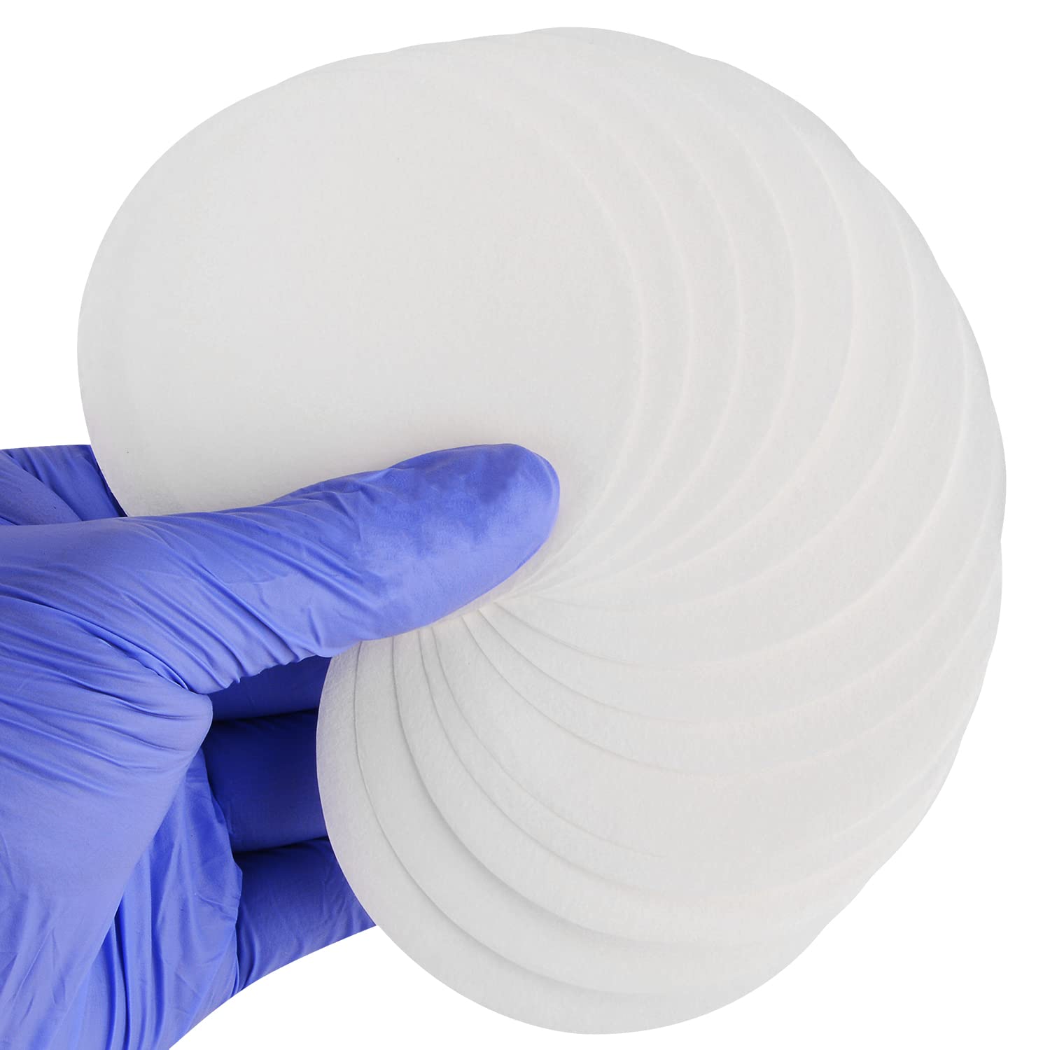 FunChem Quantitative Filter Paper Circles, 74 mm Diameter Cellulose Lab Filter Paper, 20 Micron, Medium Filtration Speed, Pack of 100