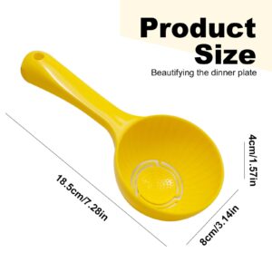 Hoypeyfiy Rice Ball Spoon, Plastic Rice Paddle,Non Stick Rice Scooper for Rice Ball Making, Kitchen, Restaurant, Sushi Making Spoon (Yellow-5Pcs)