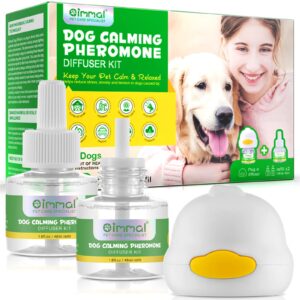 plshsbse calming diffuser for dogs, 2 pack dog calming diffuser refills for replacement, enhanced dog calming pheromone diffuser, dog calming diffuser kit for dog anxiety relief (2x48ml refills)