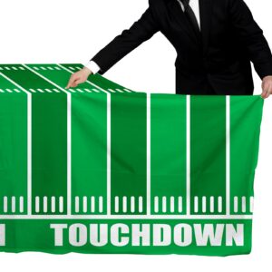 Football Party Decorations Disposable Tablecloth Plastic Touchdown Table Cover for Birthday Party Football Party Games Decoration 54 X 108Inch，2 Pack