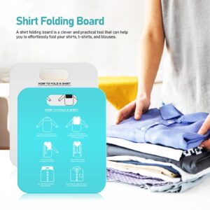 T Shirt Folder Board 2pcs Shirt Folding Board Sturdiness Clothes Folder T Shirt Folder Clothes Folding Board Plastic Laundry Folder Home Storage Tool for Adults Wrinkle