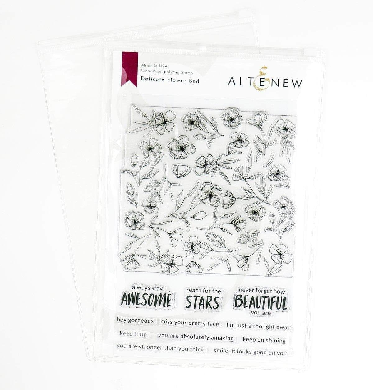 Altenew Medium Plastic Storage Pouches, Luscious, Thick, Zipper Included, Crafter's Organizing Supplies, 25 Count