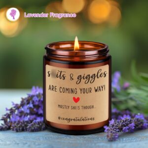 Miracu Funny Baby Shower Candle, New Mom & Dad Gifts, New Parents Gifts for Couples, Unique Gifts for New Parents, Expecting Parents to be - Boy New Baby Announcement, Congratulations Pregnancy Gifts