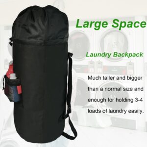 Extra Large Laundry Backpack with Padded Shoulder Straps,Heavy Duty 115L Big Duffle Bag,Adjustable & Extendable Design, Laundry Bookbag for College Dorm,Laundromat,Apartment,Students,Travel XL