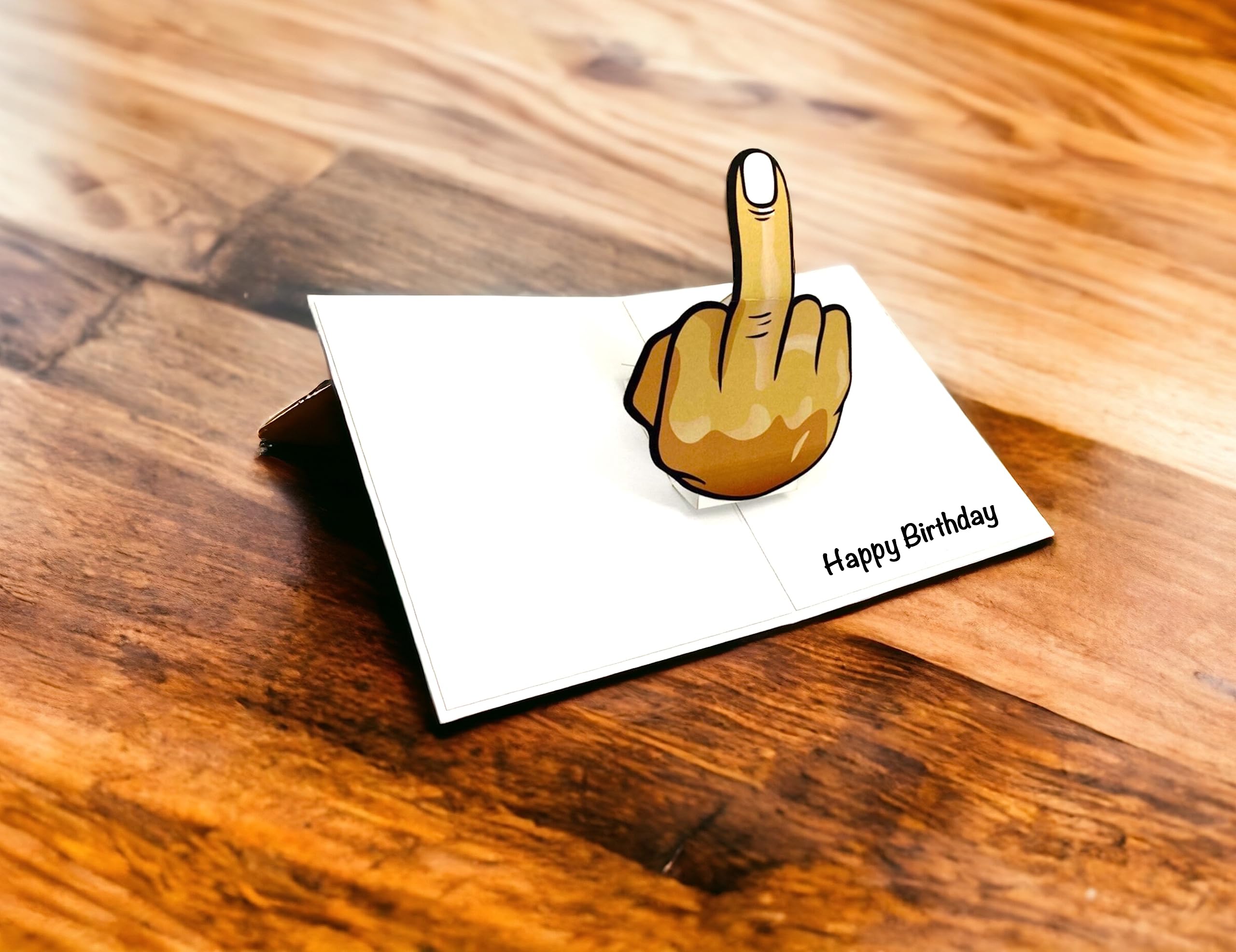 AVINITI Dark Humor Pop Up Birthday Card with Surprising Message in 3D | Gag Bday Popup Card Gift for Friends, Family, Husband, Wife, Mom, Dad, Son, Daughter, Co-worker (Happy Birthday)