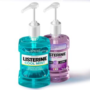 Pump Dispenser, Made to Fit Listerine 1.5 or 1 Liter Bottles [Package Includes 1 Pump]