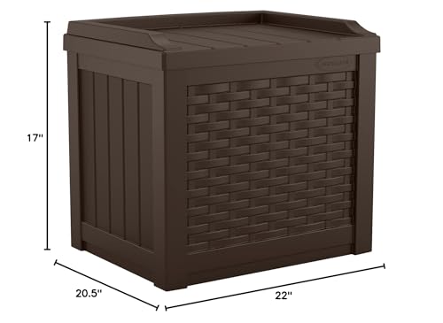 Suncast 60 Gallon and 22 Gallon Resin Outdoor Storage Box Bundle