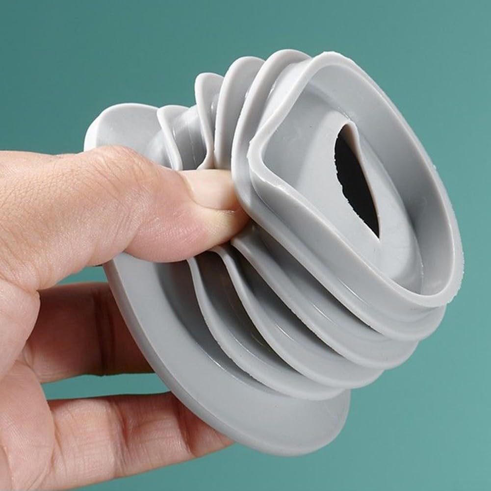 Silicone Anti-Odor Floor Drain Sewer Deodorant Cover, Washing Machine Drain Pipe Seal, Anti-Odor Floor Drain Sewer Pipe Seal Ring Sealing Cover, Gray