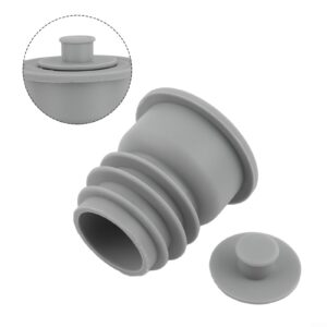 Silicone Anti-Odor Floor Drain Sewer Deodorant Cover, Washing Machine Drain Pipe Seal, Anti-Odor Floor Drain Sewer Pipe Seal Ring Sealing Cover, Gray