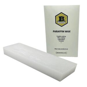 beesworks paraffin wax - 1 lb refined general purpose paraffin wax - pure wax for diy candle making, canning, waterproofing, metal preservation and more