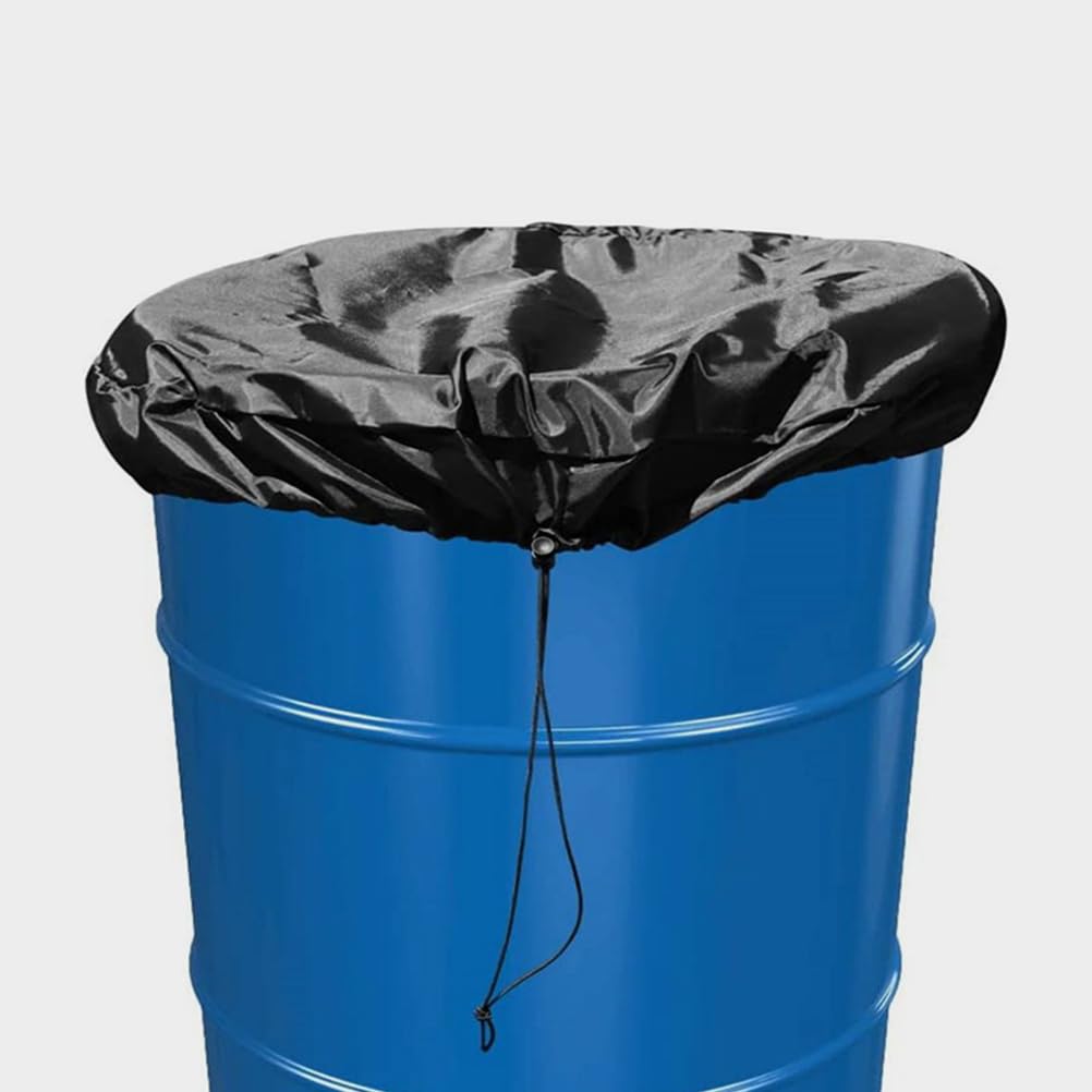 GANAZONO Bucket Lid Water Can Trash Can Lid Lock Can Covers Bucket Cover Storage Tank Cover Outdoor Barrel Cover Sofa Cover Oxford Cloth Black Complex Trash Can Cover Outdoor Tank Cover