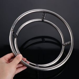 Leadigol Wok Ring,Stainless Steel Wok Rack,Wok Ring for Gas Stove Rack,Reversible Size Wok Support Ring Pot Mats Wok accessories