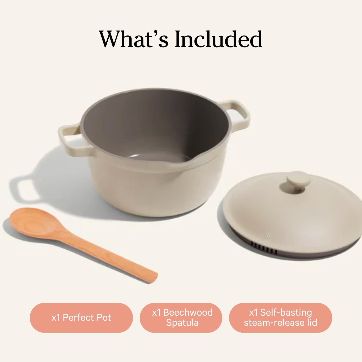 Our Place Perfect Pot - 5.5 Qt. Nonstick Ceramic Sauce Pan with Lid | Versatile Cookware for Stovetop and Oven | Steam, Bake, Braise, Roast | PTFE and PFOA-Free | Toxin-Free, Easy to Clean | Steam