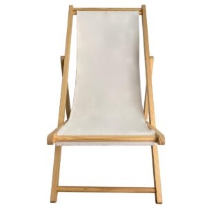 TBACW Replacement Canvas Replacement Cloth for Patio Lounge Chair Beach Sling Chair Reclining Beach Chair-No Wooden Frame-Only Replacement Canvas (White)