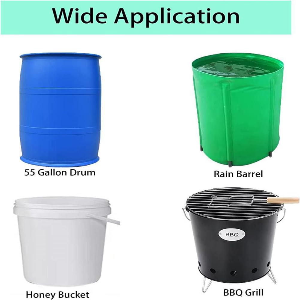 GANAZONO Bucket Lid Water Can Trash Can Lid Lock Can Covers Bucket Cover Storage Tank Cover Outdoor Barrel Cover Sofa Cover Oxford Cloth Black Complex Trash Can Cover Outdoor Tank Cover