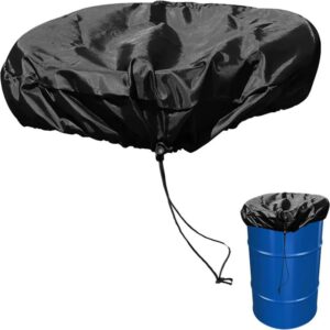 ganazono bucket lid water can trash can lid lock can covers bucket cover storage tank cover outdoor barrel cover sofa cover oxford cloth black complex trash can cover outdoor tank cover