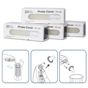 100pcs Ear Thermometer Probe Covers, Lens Filters， Refill Covers for All Braun themometer Thermometer Models Digital Thermometers Disposable Covers