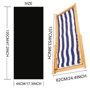 TBACW Replacement Canvas Replacement Cloth for Patio Lounge Chair Beach Sling Chair Reclining Beach Chair-No Wooden Frame-Only Replacement Canvas (White)