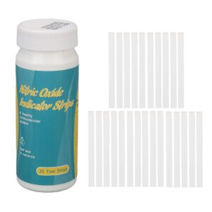 testing nitric oxide indicator strips, salivary nitrite levels 25 strips highly accurate body nitric oxide test strips