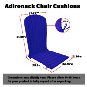 Kunste Adironack Chair Cushions Indoor Outdoor Furniture Replacement Cushions Patio Seating Cushions Navy Blue