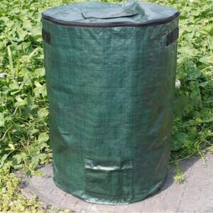 Compost Bin Bags,Big Compost Bag,Garden Compost Bin Bags,80 Gallon(300L) Compost Bin for Garden Yard Garbage cans (Green 1pc)