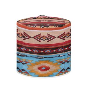 seanative navajo aztec tribal print pressure cooker cover with storage pocket protective rice cooker cover kitchen appliance dust cover,large size