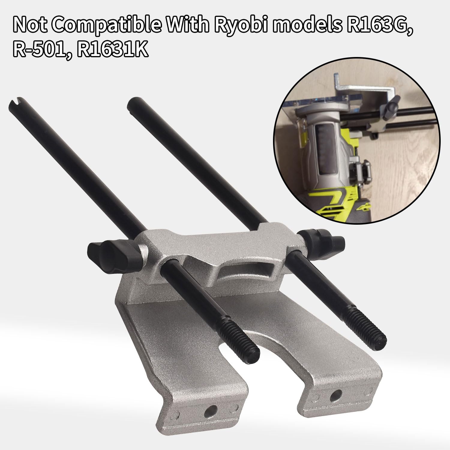 204358001 Edge Guide Assembly Compatible With Ryobi P601 P206 18V ONE+ Trim Router, for Trim Router Edge Guide 204358001 - fit for R-idgid Palm Router (R2401) & The Latest PCL424 Trim Router