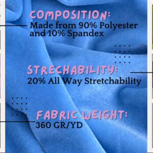 Premium Stretch Velvet Fabric by The Yard - Wrinkle-Resistant - Soft - Upholstery Fabric - Polyester Spandex Blend - for Clothing and Crafts - Durable - Resistant – 58-60 Inches Wide (Olive, 1 Yard)