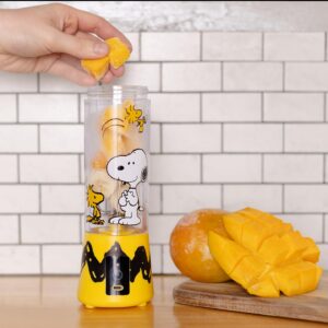 Uncanny Brands Peanuts Snoopy & Woodstock USB-Rechargeable Portable Blender