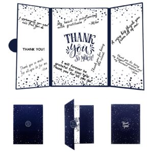 vlipoeasn thank you party guest book alternative, blue thank you all you do, signature thank you sign,retirement office party decor, thanks to staff teachers professors doctor nurses party decorations