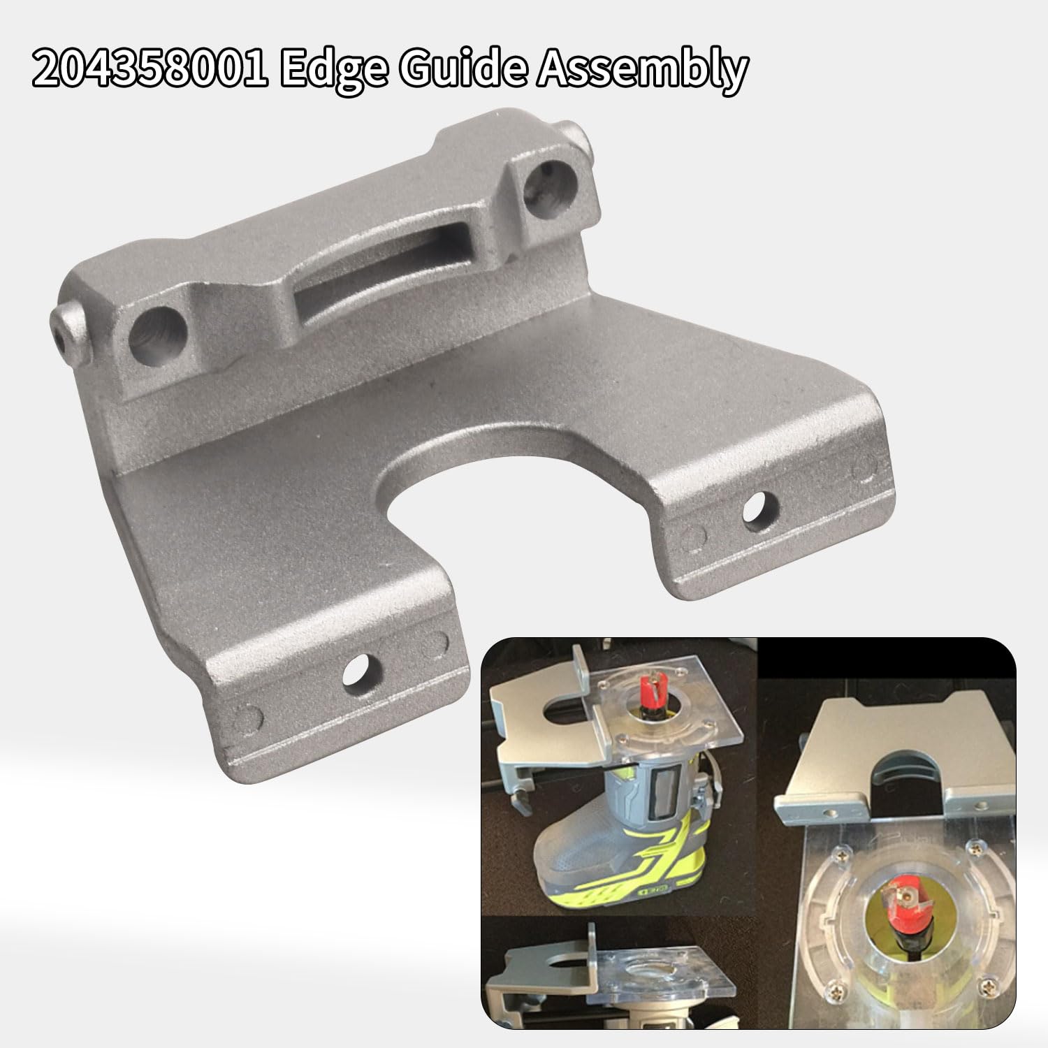 204358001 Edge Guide Assembly Compatible With Ryobi P601 P206 18V ONE+ Trim Router, for Trim Router Edge Guide 204358001 - fit for R-idgid Palm Router (R2401) & The Latest PCL424 Trim Router