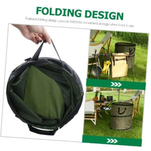 BESPORTBLE Foldable Trash Can, 30 Gallon Capacity, Alloy Steel Material, Easy to Use, Portable, Suitable for Camping, Tailgate Parties, Backyard Barbecues, Picnics, Beach Trips