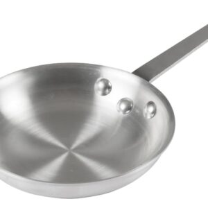 Winco AFP-7A Commercial-Grade Aluminium Fry Pan/Skillet, 7", Silver