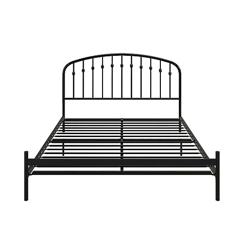 DHP Narla Metal Platform Bed, Queen, Black