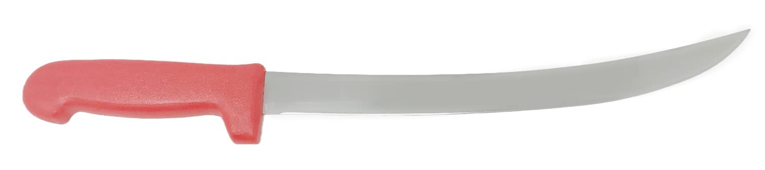 12” Red Cimiter Butcher Knife - Cimiter - Curved Blade - Cozzini Cutlery Imports