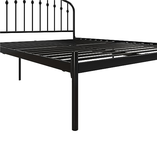 DHP Narla Metal Platform Bed, Queen, Black