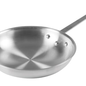 Winco AFP-12A Commercial-Grade Aluminium Fry Pan/Skillet, 12", Silver