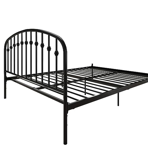 DHP Narla Metal Platform Bed, Queen, Black