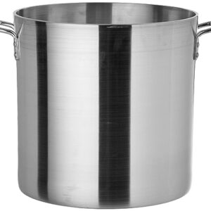 Thunder Group ALSKSP607 Stock Pot, 40 qt, 15" Dia. x 14-1/2"H, 1-1/2"L for Riveted Handle, Aluminum, 6mm Wall Thickness, Dishwasher Safe, Standard Electric, Gas Cooktop