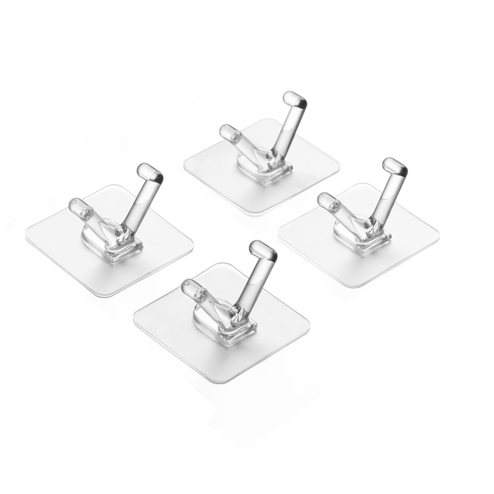 Steon Razor Holder for Shower, Adhesive Shower Razor Holder Removable and Reusable Waterproof Shaver Holder Hanger Hooks for Bathroom Kitchen to Organize Loofah Towel Robe Plug Coat (4 Pack)